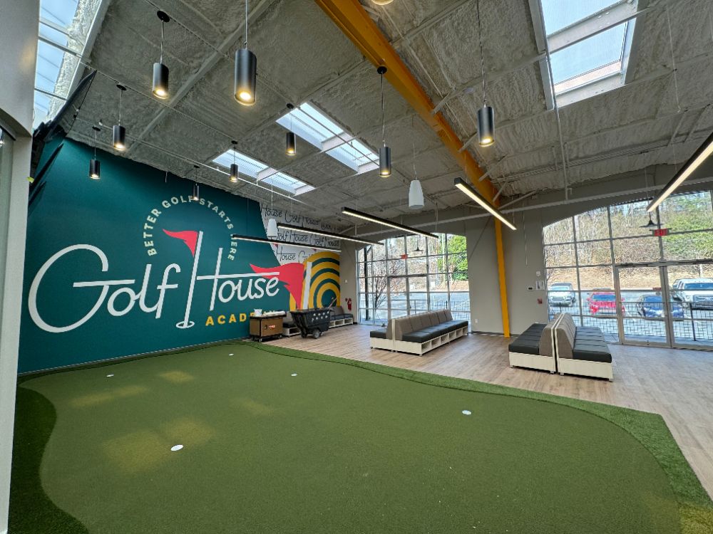Inside Golf House Academy, an indoor golf academy in Atlanta